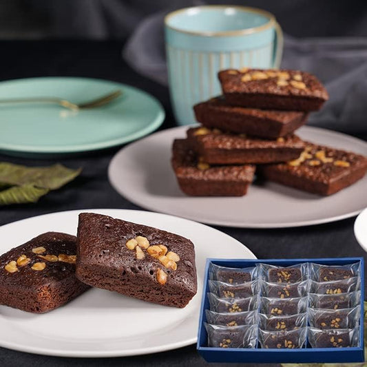 Chocolate Brownie (15 Piece), Monschukur, Chocolate, Western Confectionery, Gift, Baked Goods, Individual Packaging
