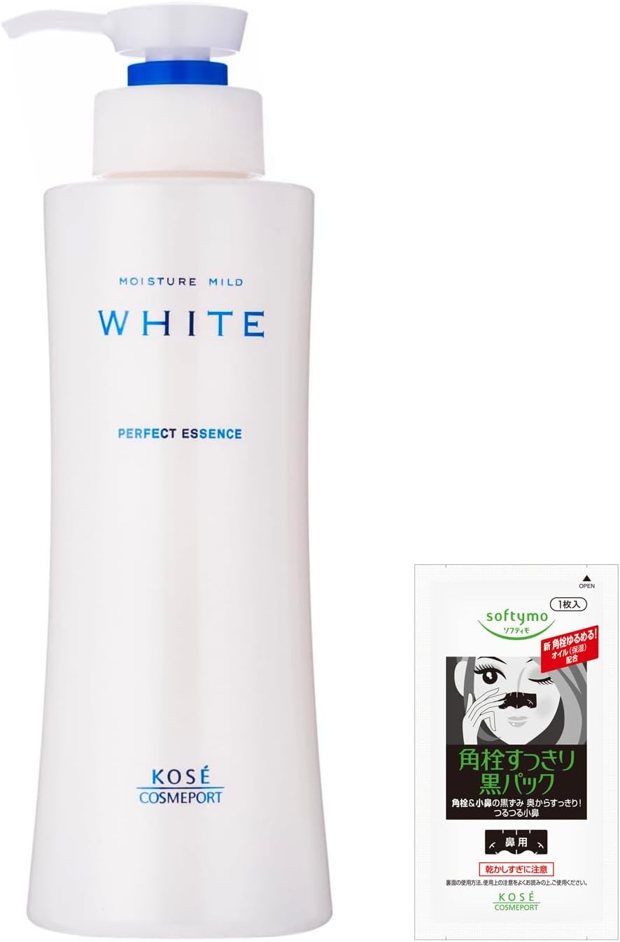 [Quasi-drug] Moisture Mild White Kose Perfect Essence All-in-One 6.1 fl oz (230 ml) + 1 x Nose Corner Plug Pack Included (Exclusive)
