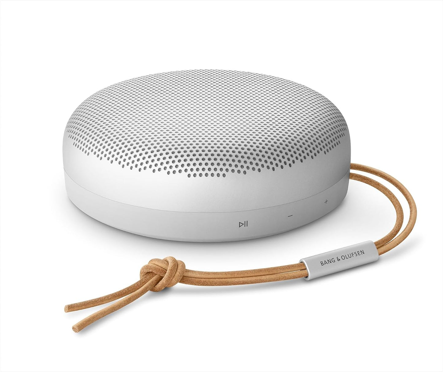 Bang & Olufsen Portable Speaker Beosound A1 2nd Grey Mist Bluetooth Wireless IP67 Certified Waterproof Dustproof Video Conference 18 Hours Playback
