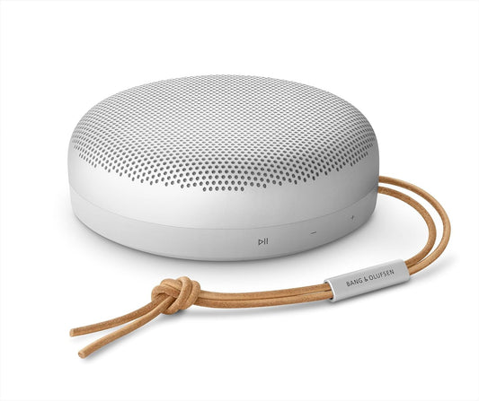 Bang & Olufsen Portable Speaker Beosound A1 2nd Grey Mist Bluetooth Wireless IP67 Certified Waterproof Dustproof Video Conference 18 Hours Playback