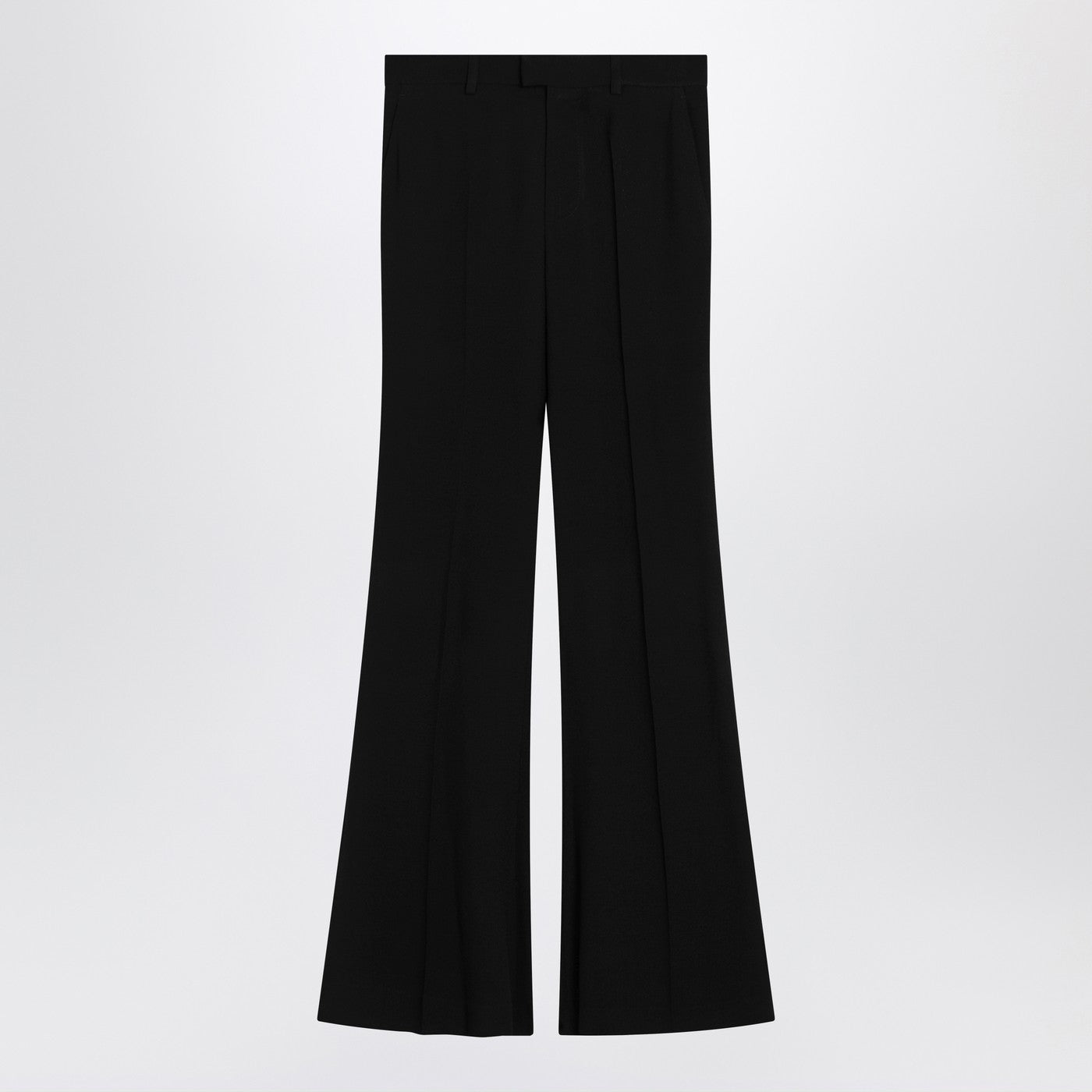 Balenciaga ビスコースのバレンシアガブラックフレアパンツ - Image 1