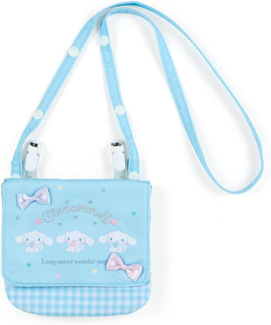 Sanrio Pocket Pouch with Shoulder Strap, Personal Accessories, Polyester, Approx. Width 5.5 x Depth 0.4 x Height 4.7 inches (14 x 1 x 12 cm), Interior Name Space, For Children