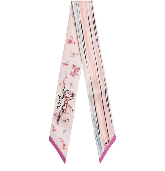 Dioriviera Dior Floral Portrait Mitzah Scarf - Image 1