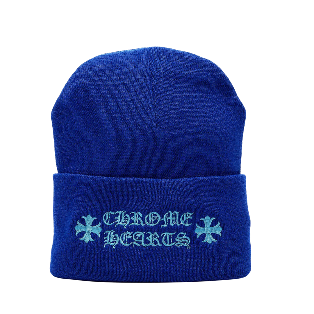CHROME HEARTS 'BLUE LOGO' BEANIE