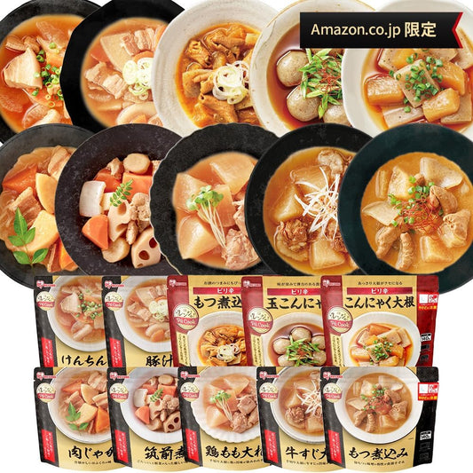 Iris Ohyama Microwaveable Foods, 10 Types/10 Servings Set, Assortment, Store at Room Temperature, Japanese Food, Ready-to-Eat