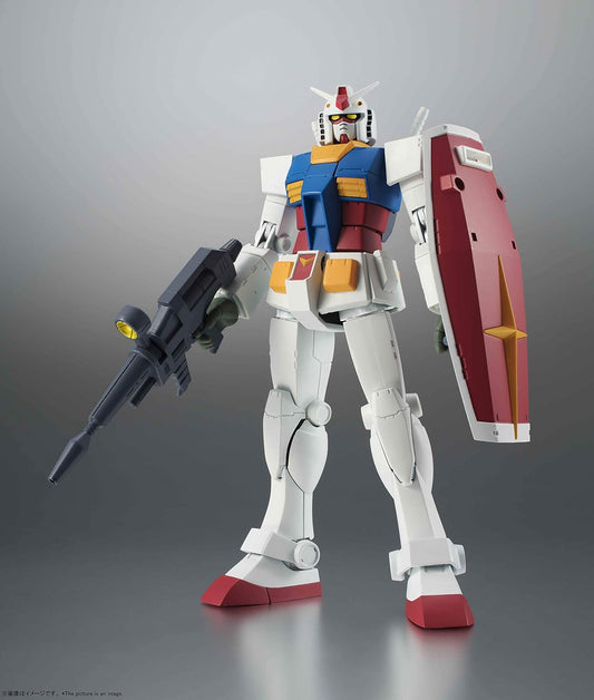 Robot Spirits Mobile Suit Gundam Side MS RX-78-2 Gundam Version A.N.I.M.E. Best Selection, Approx. 4.9 inches (125 mm), ABS & PVC Pre-painted Action Figure