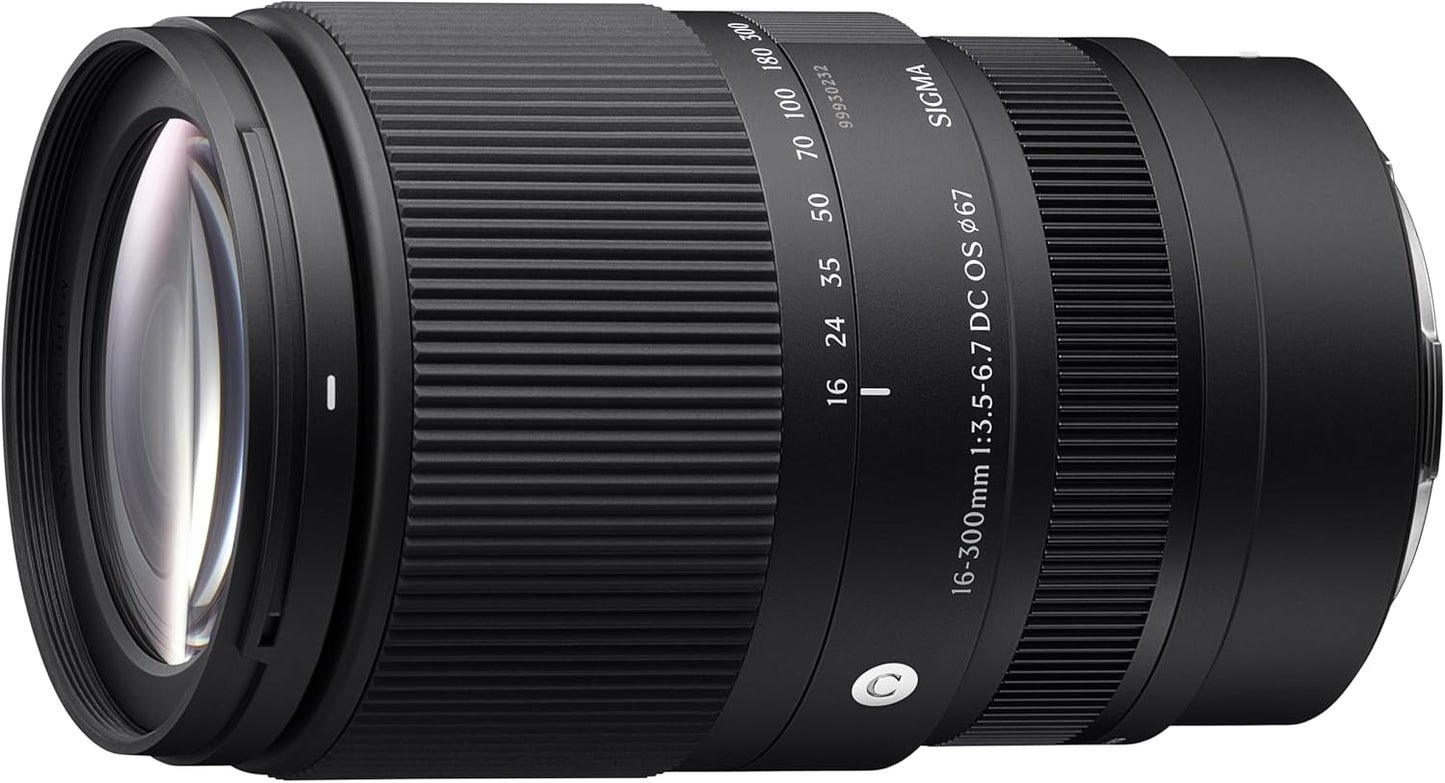 Sigma Lens 16-300mm F3.5-6.7 DC OS Sony E Mount High Magnification Zoom Standard APS-C for Cantemporary Mirrorless