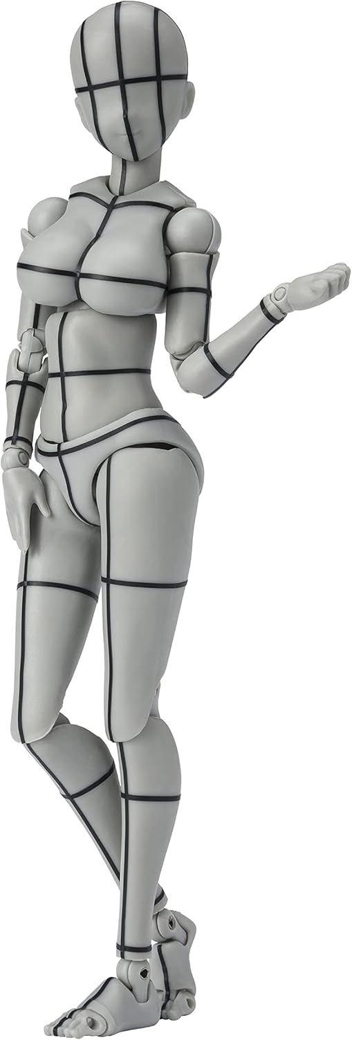 BANDAI SPIRITS S.H. Figuarts Body-chan - Kentaro Yabuki, Edition, Wire Frame (Gray Color Ver.) (Resale Version), Approx. 5.3 inches (135 mm), PVC & ABS, Pre-painted Action Figure