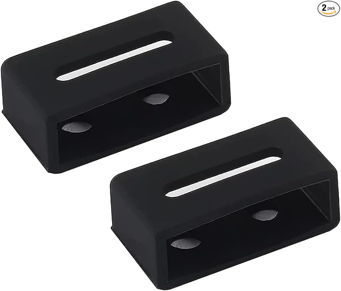 for Casio Band Loops 2 Pack Replacement Ring Loop for G-shock/PROTREK Wristbands Silicone Belt Buckle Replacement Repair Ring Holder 16mm 18mm 20mm 22mm 24mm