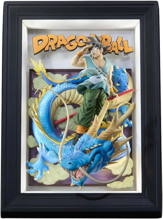 TAMASHII NATIONS Tamashii Art Dragon Ball Z Dragon Ball Son Goku & Ryu, Approx. 10.8 inches (275 mm), PVC & ABS, Pre-painted Complete Figure