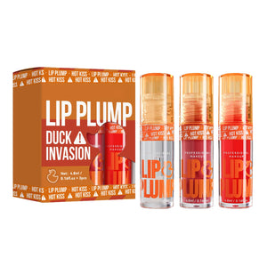 3 colores de pato Lip Plumper Gloss, imprimación de brillo hidratante, aceite de labios coreano no pegajoso, bálsamo labial hidratante para labios sexys y brillantes (juego A, 3 piezas/juego)