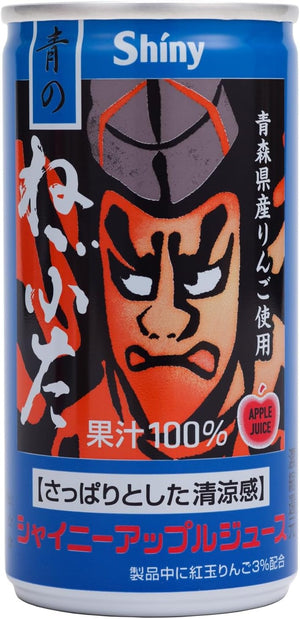 Shiny Blue Nebuta, Aomori Prefecture Apple Juice, 6.7 oz (190 g) x 24 cans