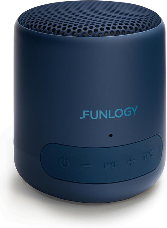 FUNLOGY Portable Mini (Speaker/Portable Speaker) [VGP2024 Award] Waterproof/Compact/Type-C Rechargeable/Built-in Battery/Bluetooth Compatible/Wireless/IP67 Can be used in the bath/PC and smartphone