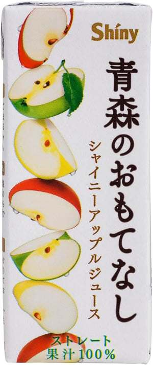 Aomori Prefecture Apple Juice, Shiny, Aomori Treats 6.8 fl oz (200 ml) x 24 Bottles