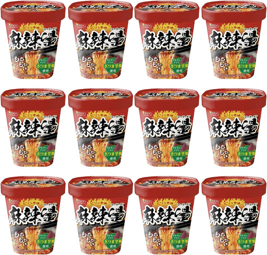 医食同源ドットコム 麻辣湯 (マーラータン) 88g × 12食 『ヴイ一ガン認証取得商品』グルテンフリー さつま芋麺使用 植物由来 低カロリー おいしい モチモチ食感 即席春雨 カップ麺