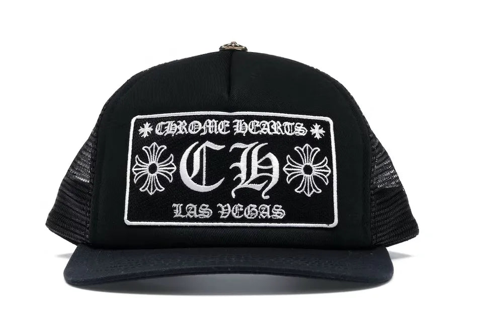 CHROME HEARTS 'CH LAS VEGAS' BLACK TRUCKER HAT