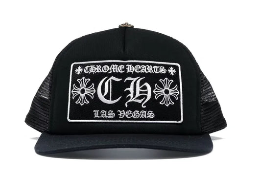 CHROME HEARTS 'CH LAS VEGAS' BLACK TRUCKER HAT