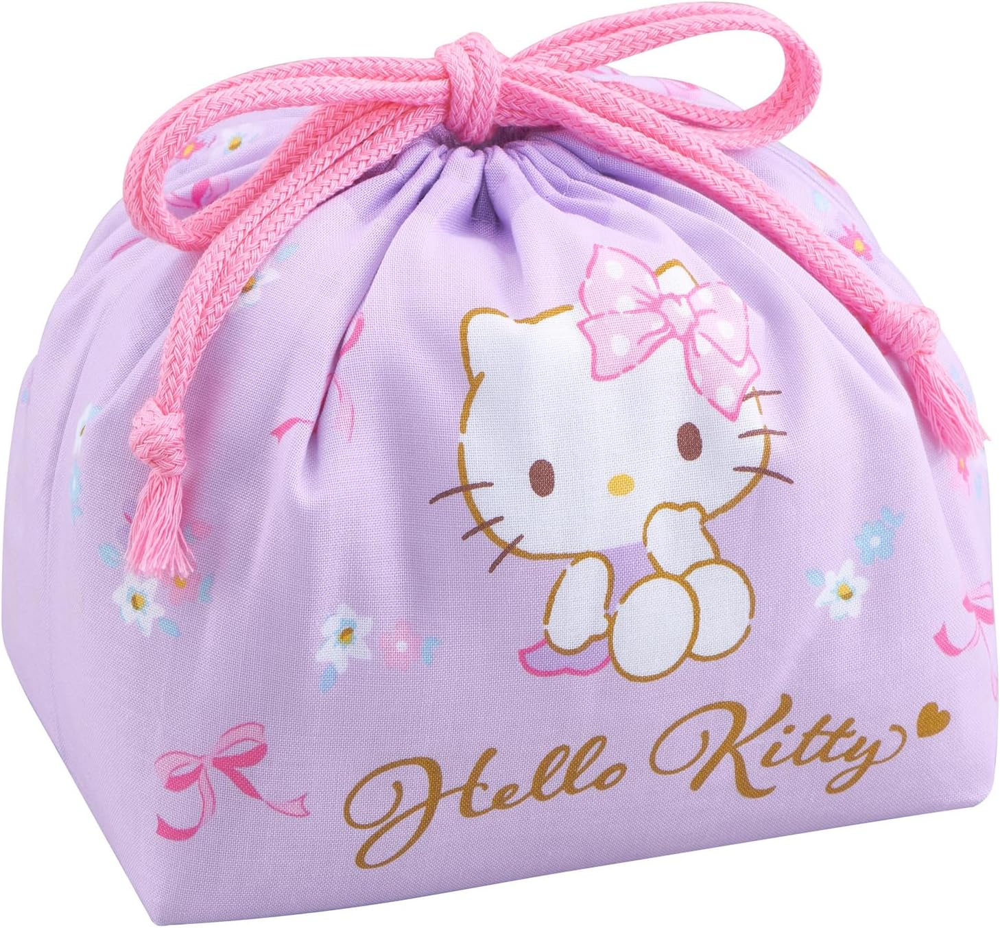 Hello Kitty Ribbon Drawstring Lunch Bag KB 1