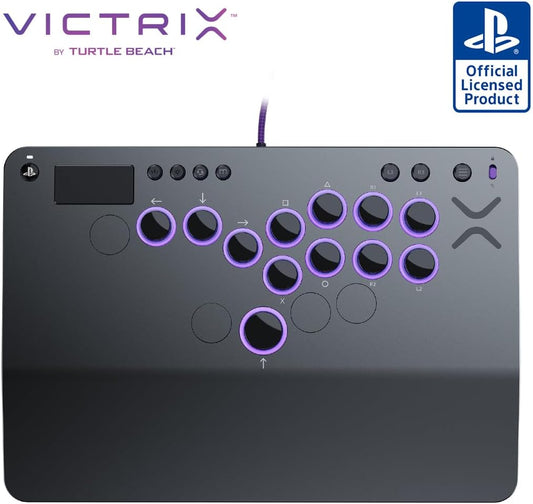 【SONY公式ライセンス商品】Victrix by TURTLE BEACH Pro KO レバーレス アケコン フルカスタマイズ対応 格闘ゲーム用 eスポーツ向け軽量デザイン PS5/PS4/PC対応 レバレス【国内正規品】