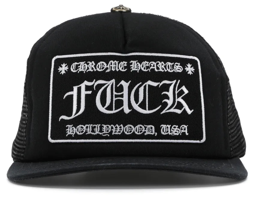 CHROME HEARTS FUCK HOLLYWOOD TRUCKER HAT