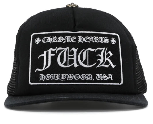 CHROME HEARTS FUCK HOLLYWOOD TRUCKER HAT