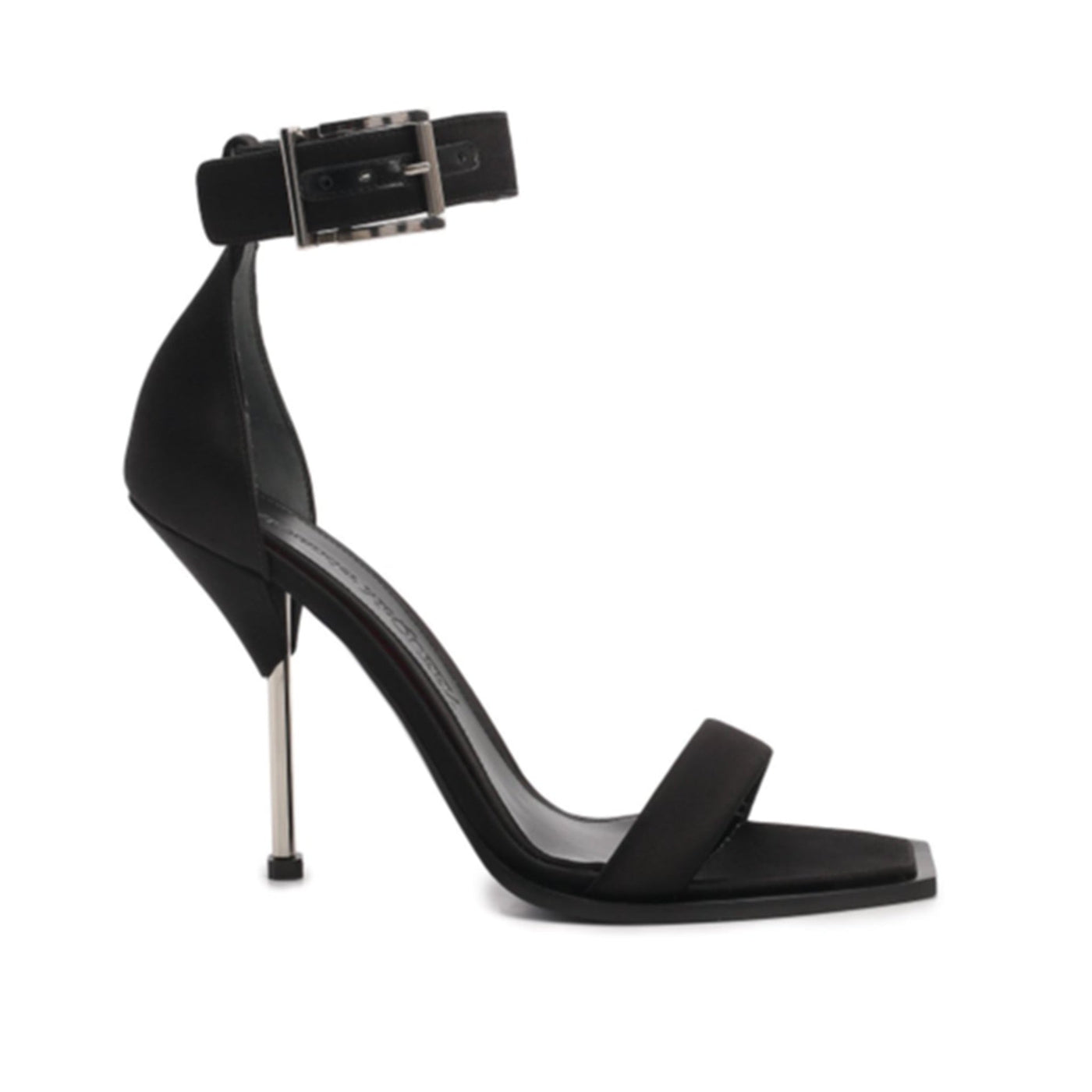 Alexander Mcqueen アレクサンダーマックイーンシルクサテンヒールサンダル - Image 1