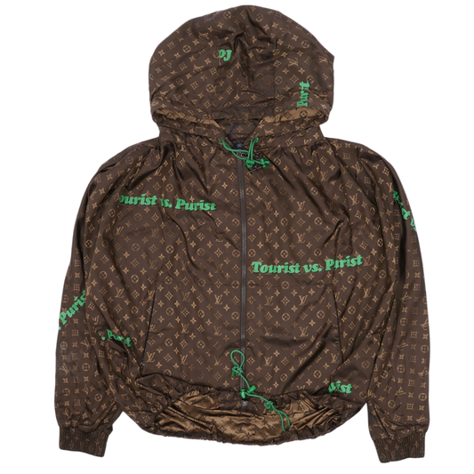 LOUIS VUITTON 'BROWN' MONOGRAM TOURIST VS PURIST WINDBREAKER JACKET