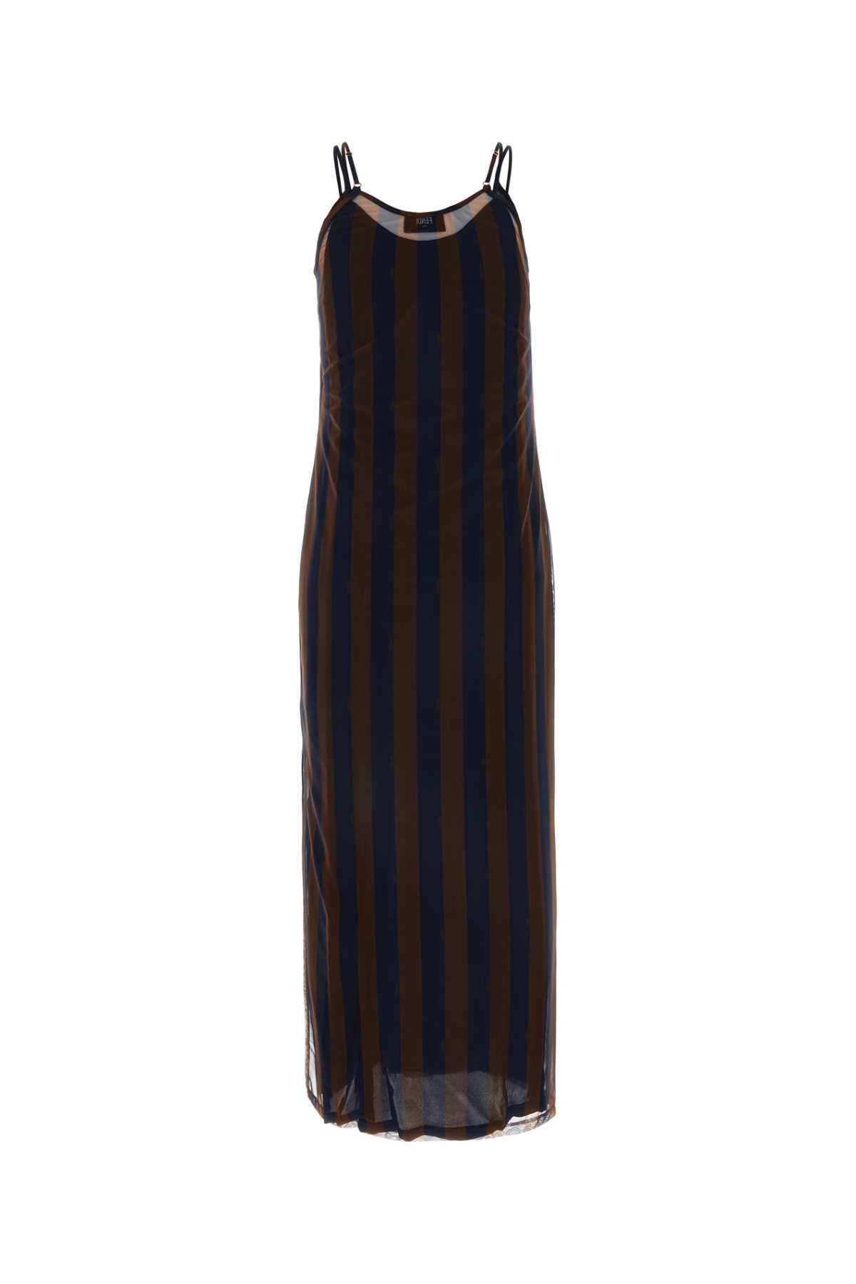 Fendi フェンディプリントストレッチチュールドレス - Image 1