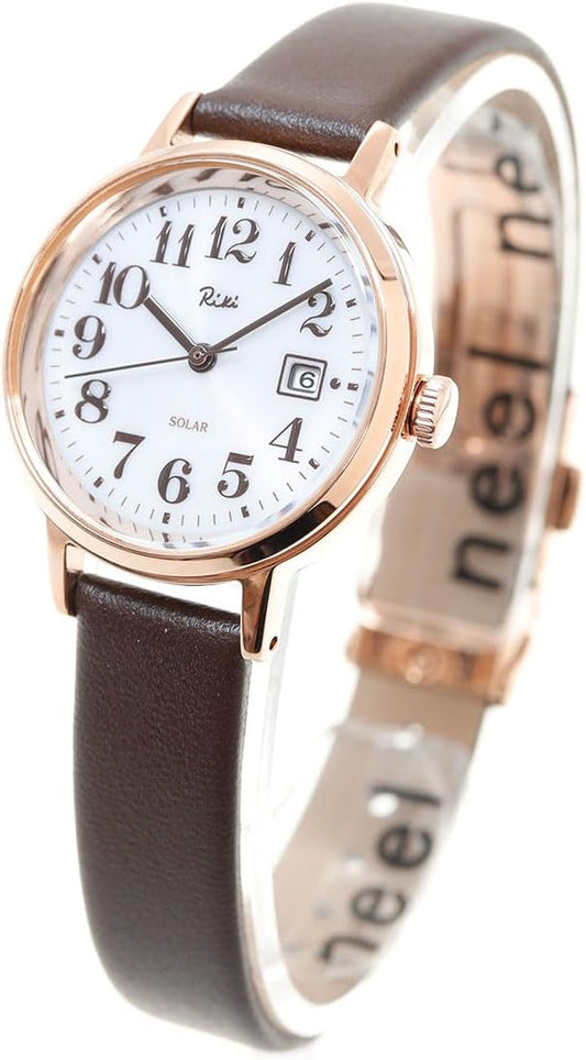 Seiko AKQD403 Standard Women's Solar Wristwatch, Silver, Dial: White