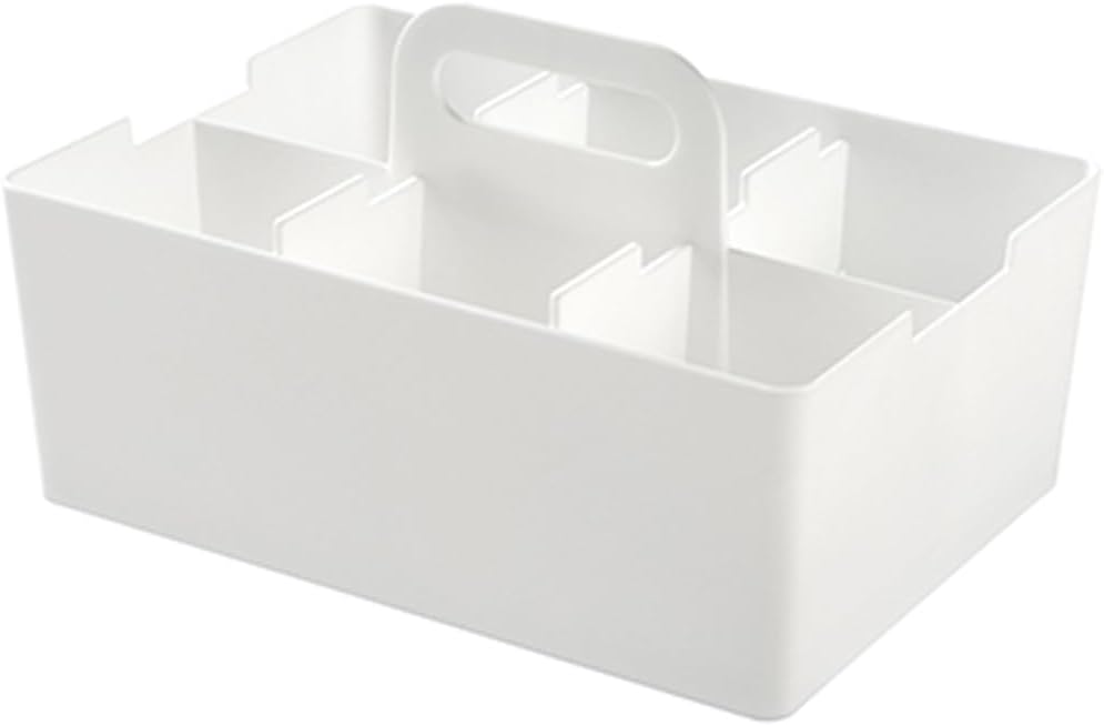 JEJ Astage Storage Box, Desk Tote, White
