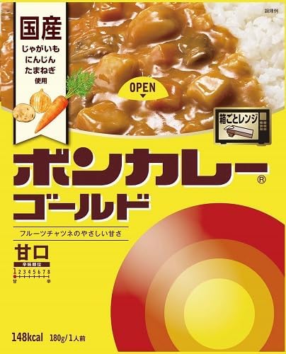 Otsuka Foods Boncurry Gold Sweet Flavor, 6.3 oz (180 g)