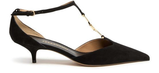 FERRAGAMO F buckle T-strap pumps - Image 1