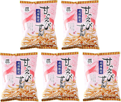 Shinetsu Hokuriku Limited Sweet Abisen Noodles, 2.1 oz (60 g) x 5 Bags, Snacks