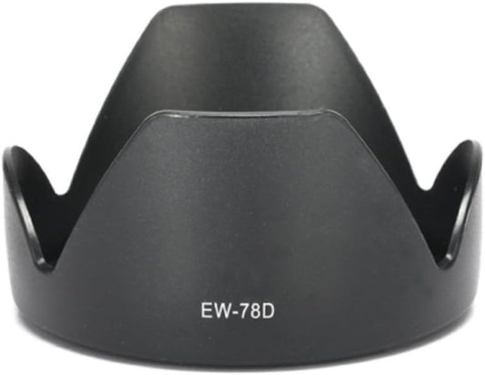 NinoLIte Lens Hood EW-78D / EF28-200mm F3.5-5.6, EF-S18-200mm F3.5-5.6 Camera Lens Compatible