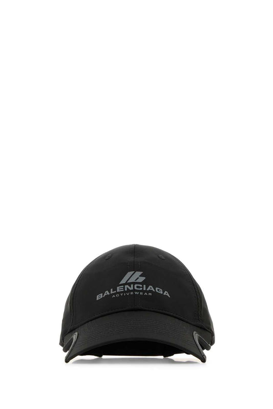 Balenciaga バレンシアガブラックポリエステル野球帽 - Image 1