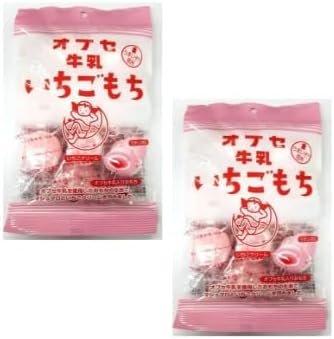 Shinshu Obse Milk, Strawberry Mochi, Approx. 0.4 oz (13 g) x 7 Packs x 2 Bags, Individually Packaged, Kobusu, Local Souvenirs, Treats, Tea Tea, Going Out, Gentle Sweetness, Nagano Prefecture, Mochi