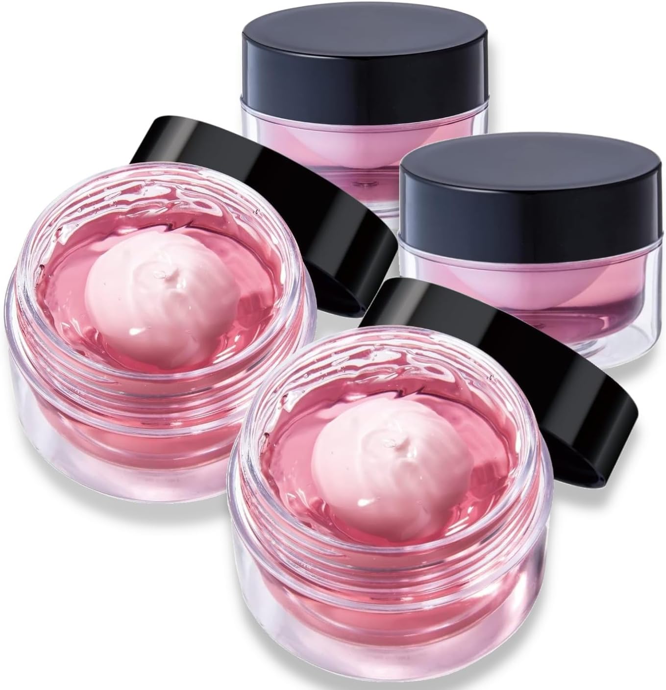 HOMIEMA Double All-in-One Gel Cream Lotion, Beauty Essence, Milky Lotion, Moisturizing Cream, 2.1 oz (60 g), Set of 4