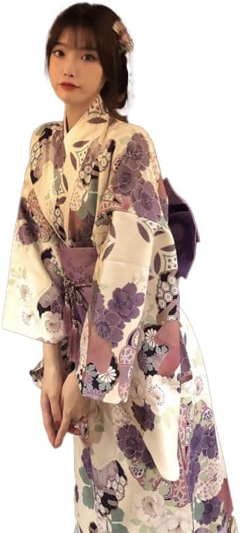 Tex Yukata, High School Student, Yukata, Junior High School, Cute, Yukata, Women’s Set, Purple, Floral, Purple, Yukata, Cute, High School Students, Yukata, Women’s Kimono, Yukata Set, High School