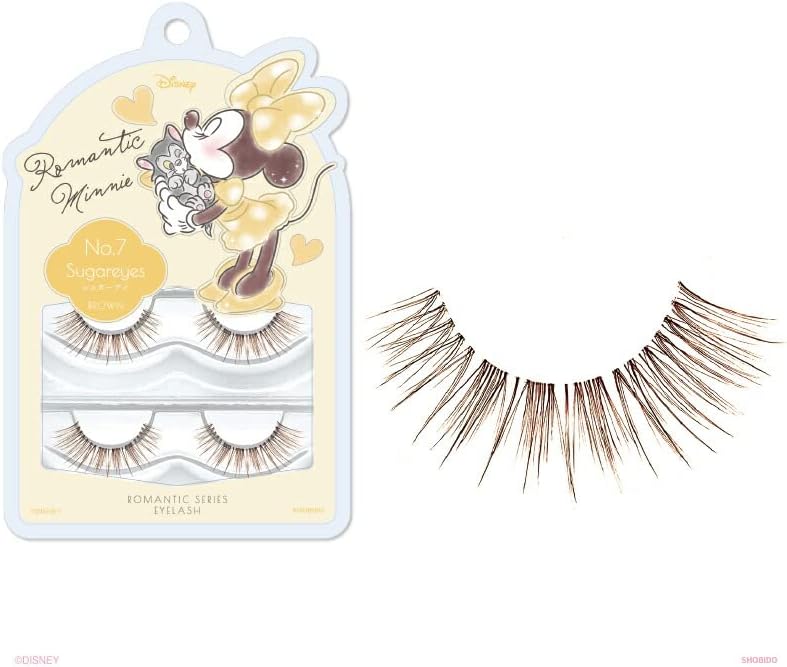 Disney Romantic Series DN13366 Minnie Eyelash [No.7 Sugar Eye Brown] 2 Pairs 4 Pieces