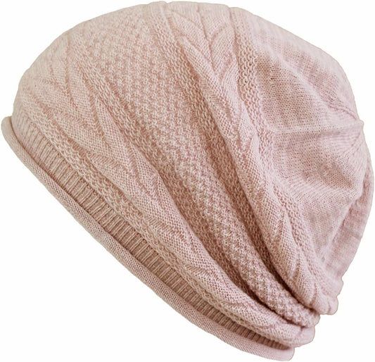 Cocolo Beanie with Organic Braided Borders, For Spring & Summer, Made in Japan, Post-Chemotherapy/Medical Purposes