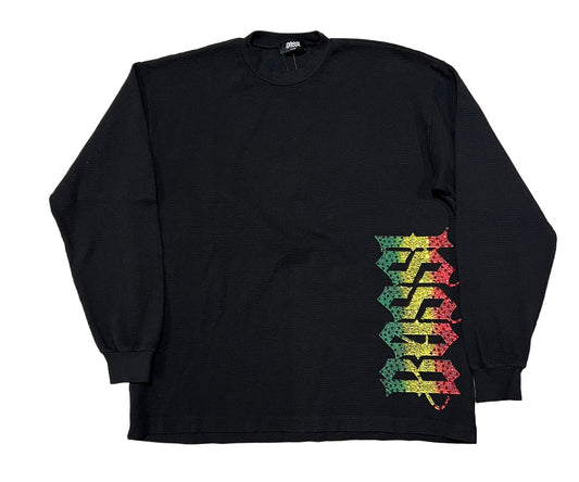 BOSSI 'RASTA LOGO' BLACK THERMAL LONGSLEEVE