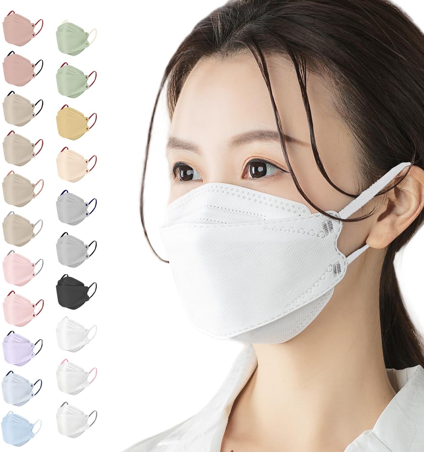 [GINZA STYLE] マスク 不織布 立体マスク バイカラー 日本製