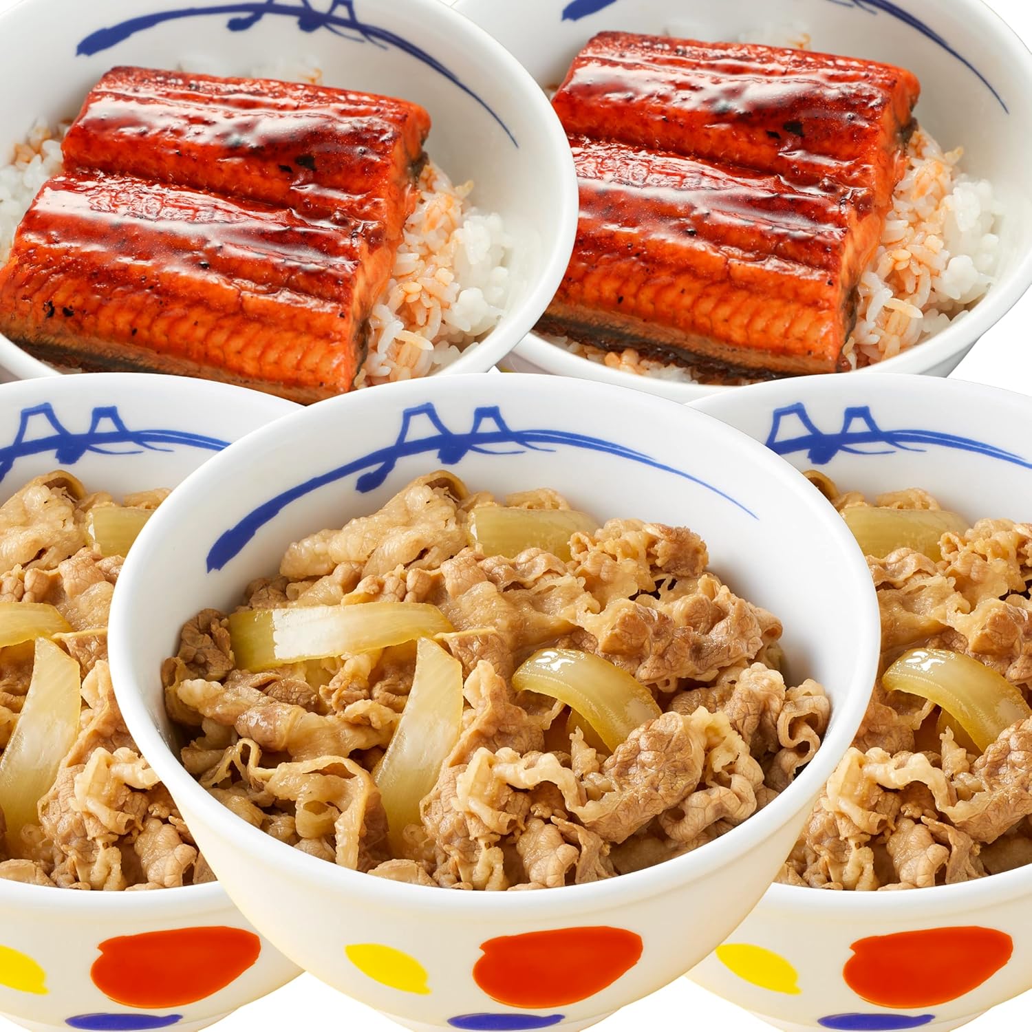 Matsuya Prime (12 Servings) Fuwa Toro! Unagi Set *Eel Cut (2.8 oz (80 g), 4 Pieces (Special Sauce with Sansho Pepper) & Beef Rice Ingredients (Premium Specification) 8 Servings