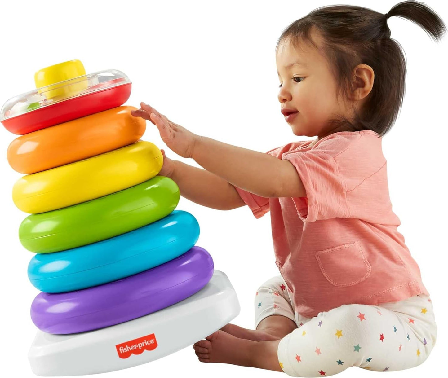 Fisher Price GJW15 Jumbo Yurarin Tower, 1 - 3 Years Old, Baby Toy, Educational Toy