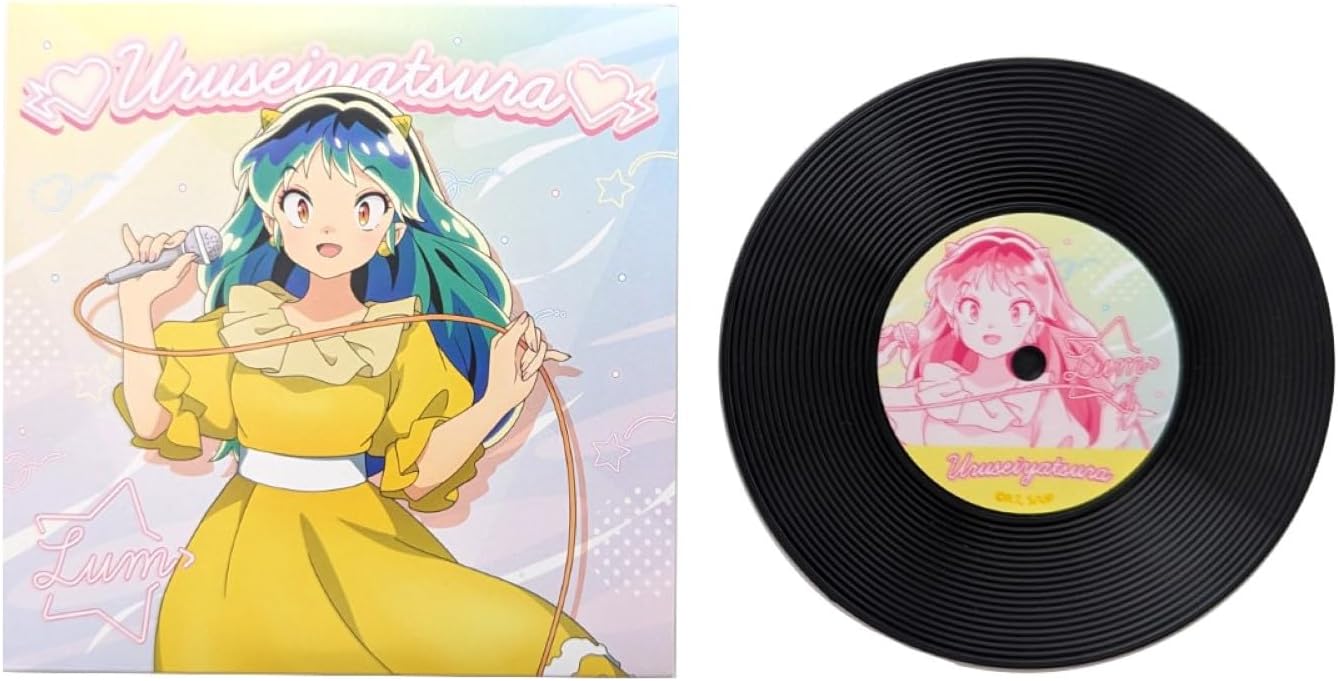 Overglad UYY-104 Urusei Yatsura Nostalgic Idol Ver. Coaster Record Coaster Pure Ram