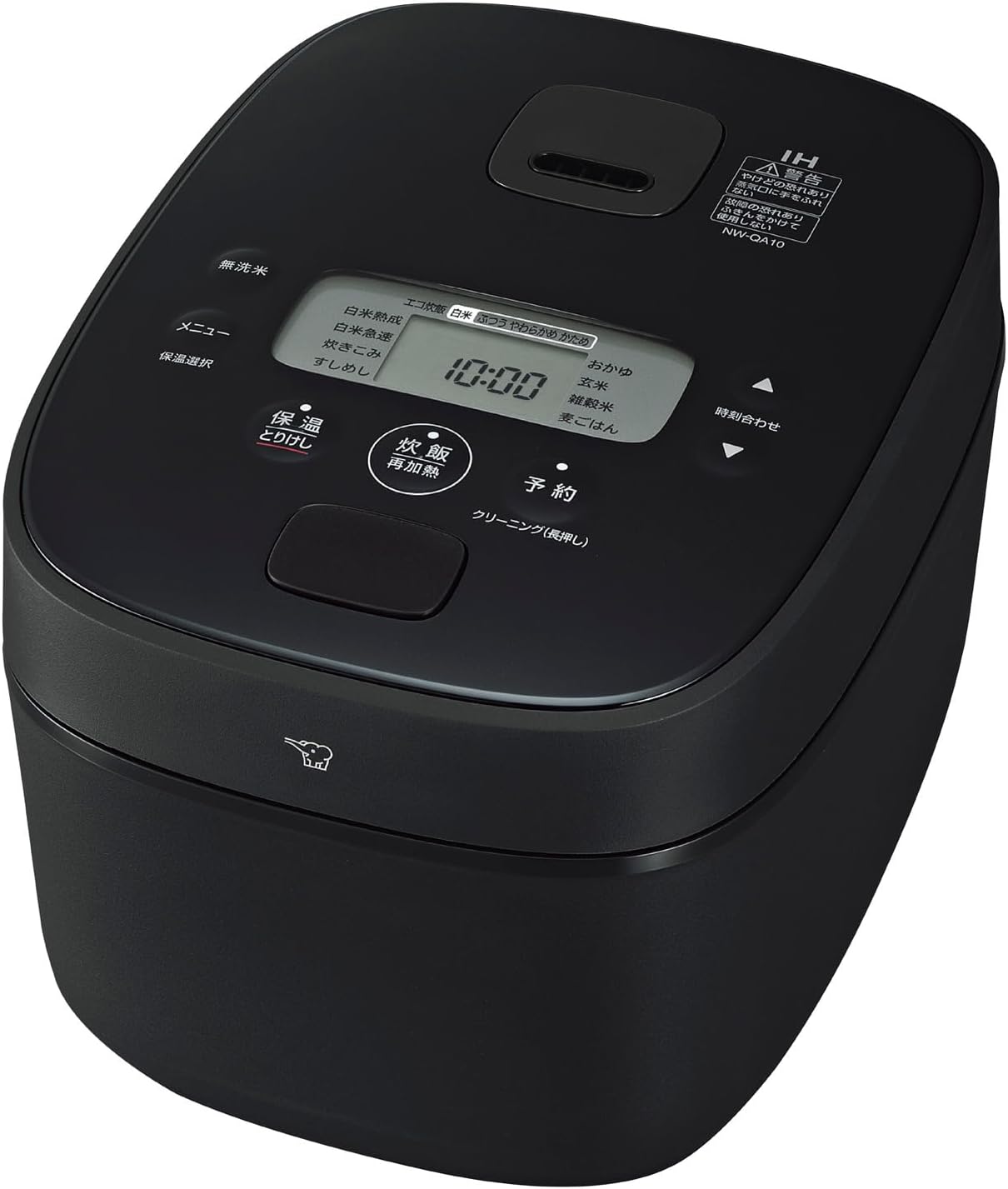 Zojirushi Mahobin Rice Cooker, 5.5 Cups, Black NW-QA10-BA