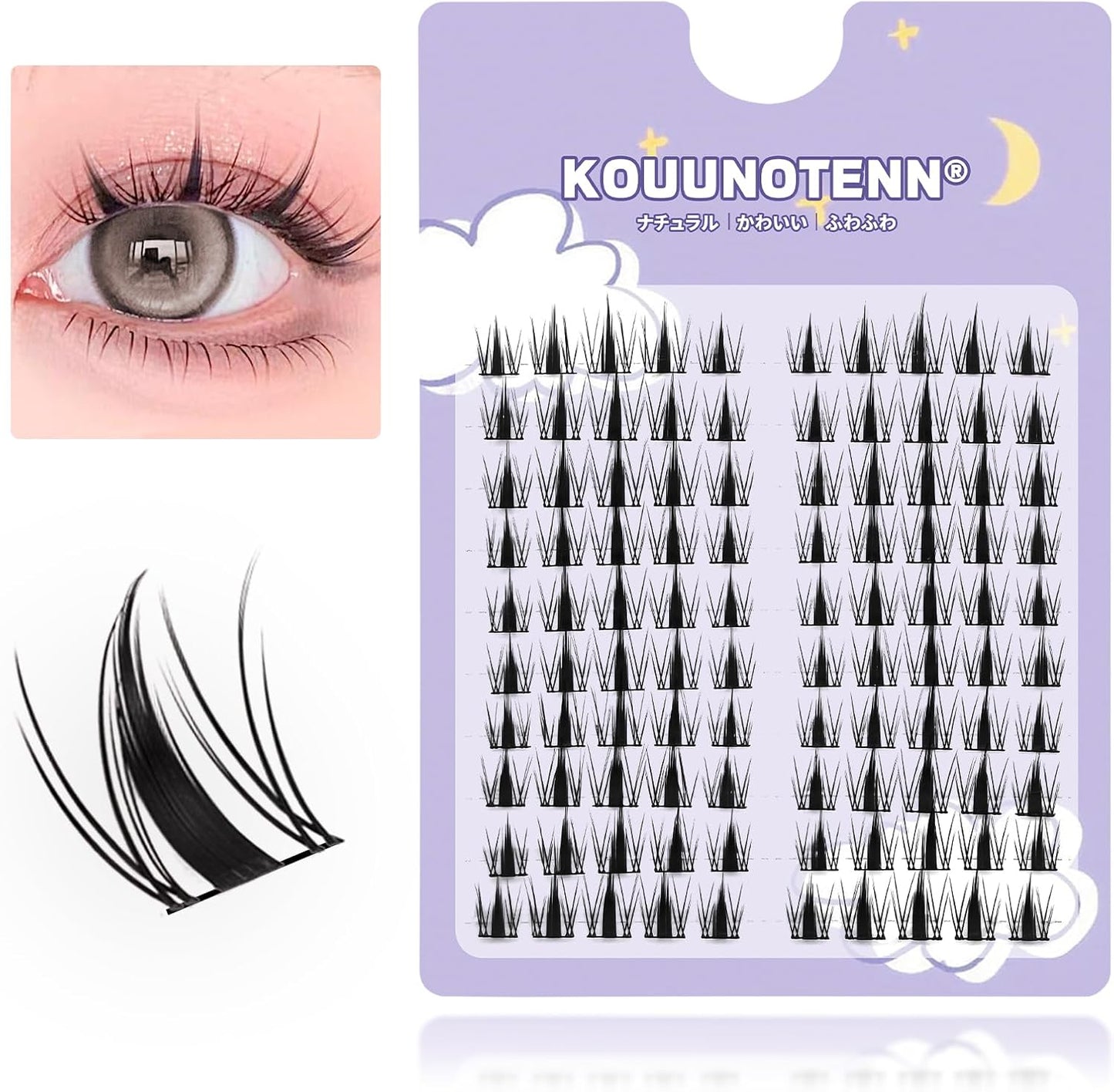 Natural False Eyelashes, Upper Eyelashes, Lower False Eyelashes, Bunched, False Eyelashes, Bunch Lashes, Thin Handmade False Eyelashes, Natural Idol Group Style False Eyelashes, Thin Makeup