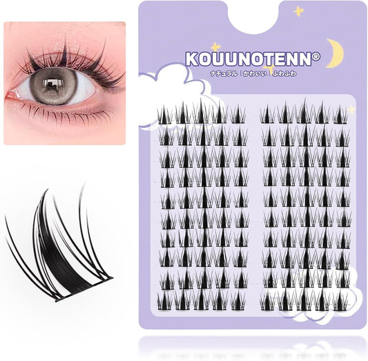 Natural False Eyelashes, Upper Eyelashes, Lower False Eyelashes, Bunched, False Eyelashes, Bunch Lashes, Thin Handmade False Eyelashes, Natural Idol Group Style False Eyelashes, Thin Makeup
