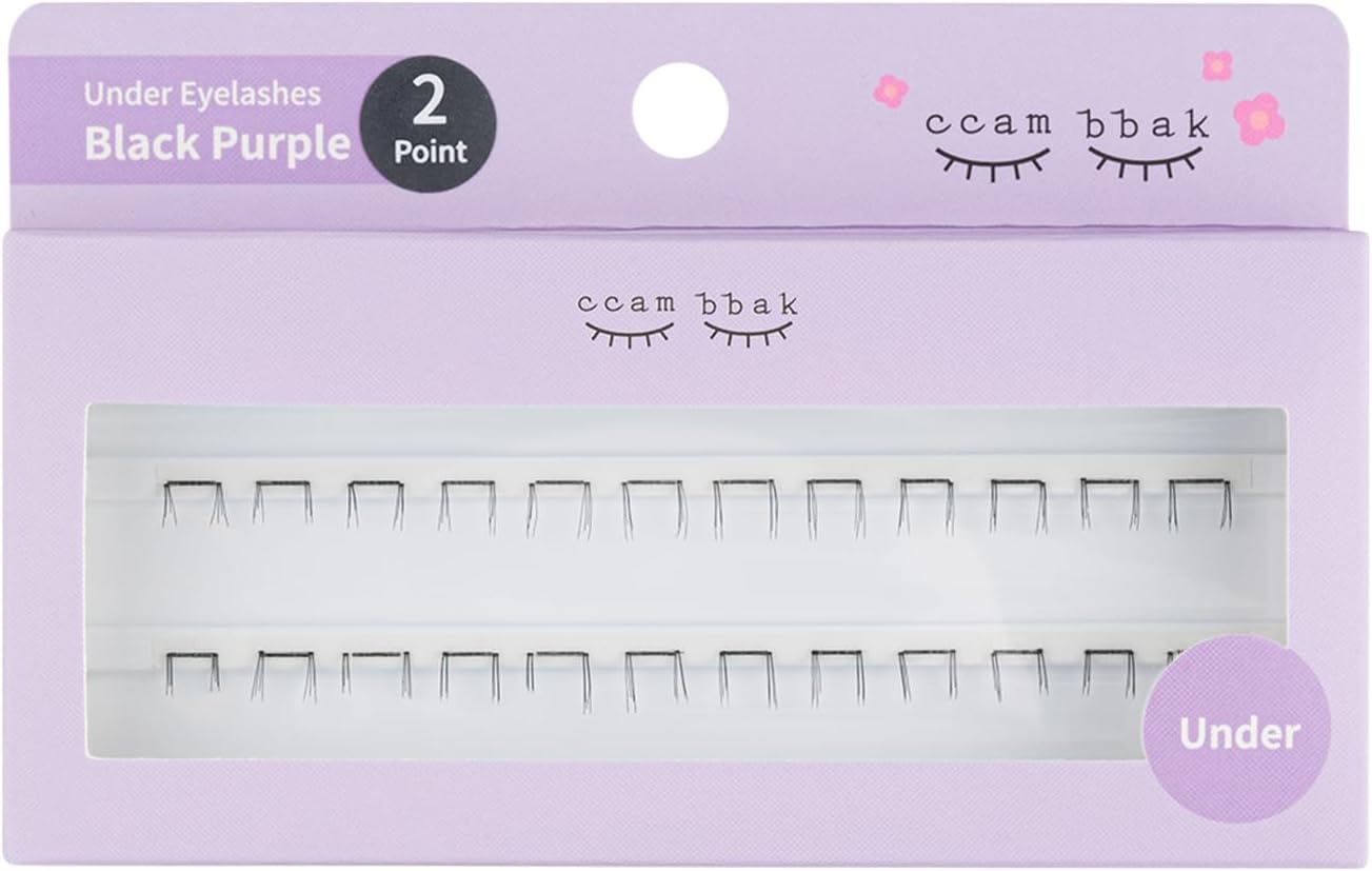 CCAMBBAK Partial False Eyelashes Eyelash Extensions Semi-Permanent Idle Eyelash Type 0.3 - 0.5 inches (8 - 12 mm) Matsueku Self False Eyelashes, Natural, Popular, DIY False Eyelashes (Under (Blcak),