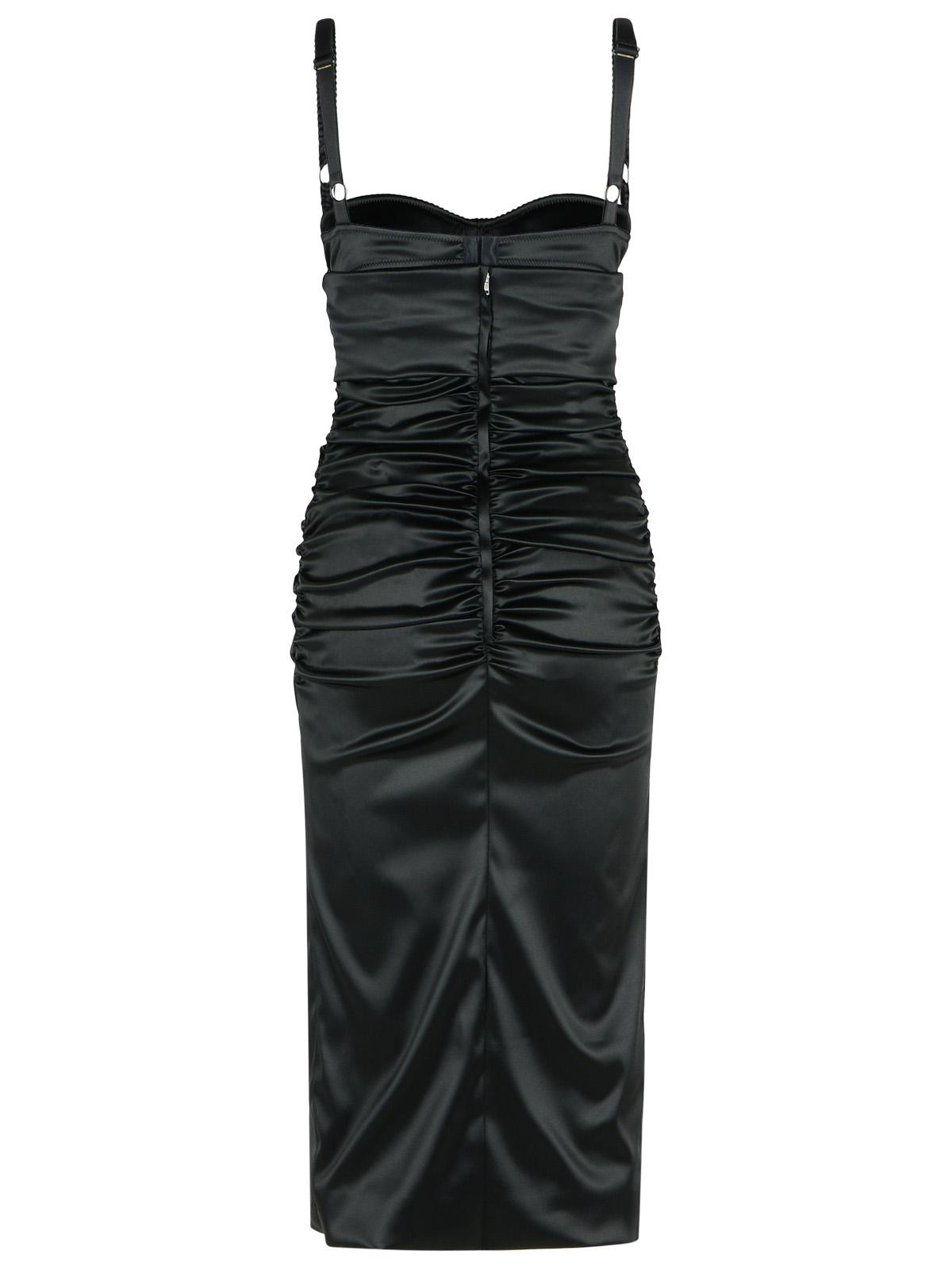 Dolce  Gabbana ドルチェ＆ガッバーナの黒い酢酸ドレス - Image 1
